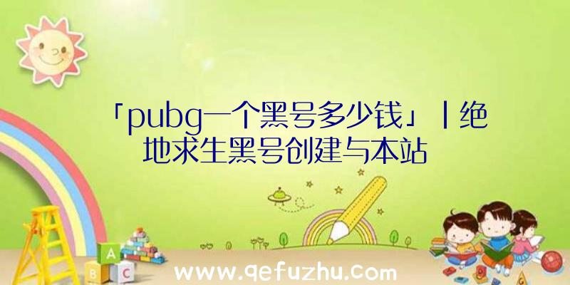 「pubg一个黑号多少钱」|绝地求生黑号创建与本站